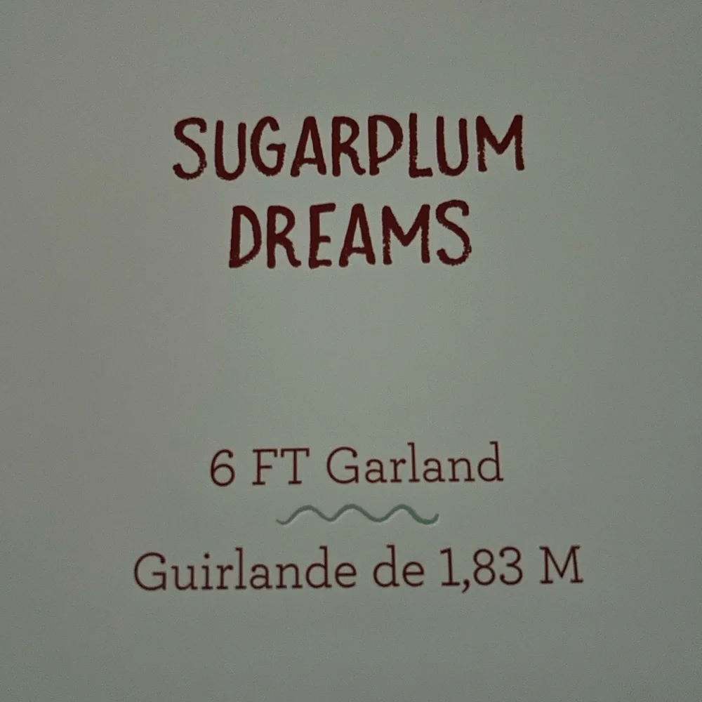 “New” Sugarplum Dreams Christmas Trees 6 ft Garland